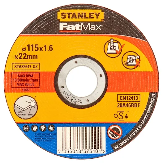 Stanley Steel Cutting Bonded Disc - Scadahtech Welding Supplies Ltd